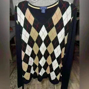 Jackie Blue Sweater Womens XL Long Sleeve  V Neck